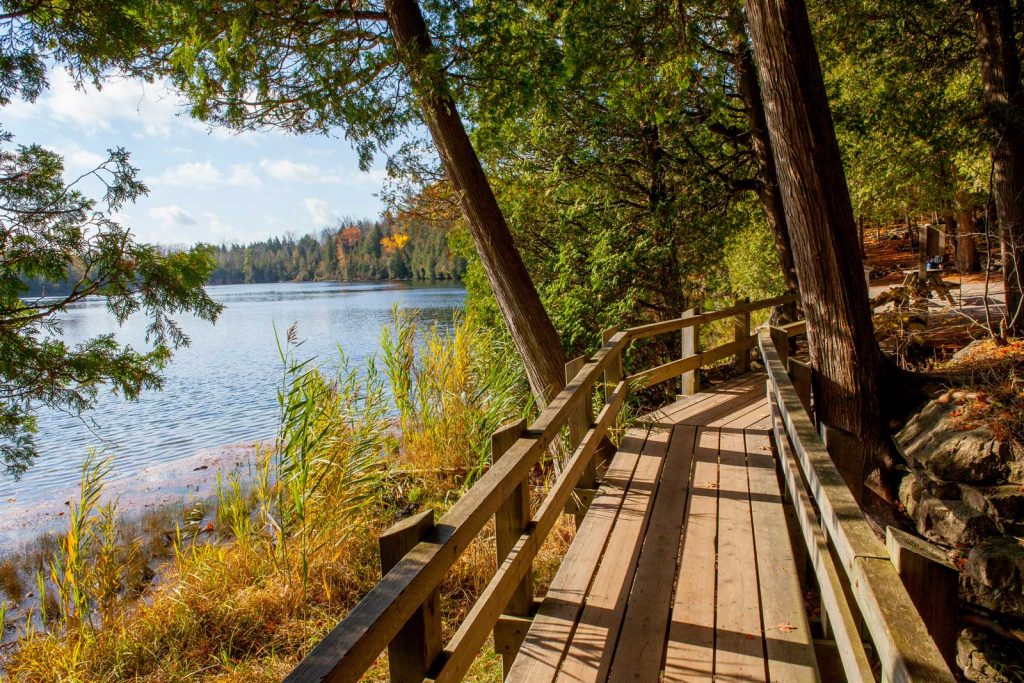 Crawford-lake-with-wooden-trail