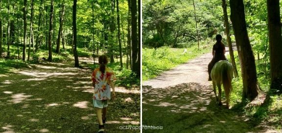Hiking with kids in dundas valley