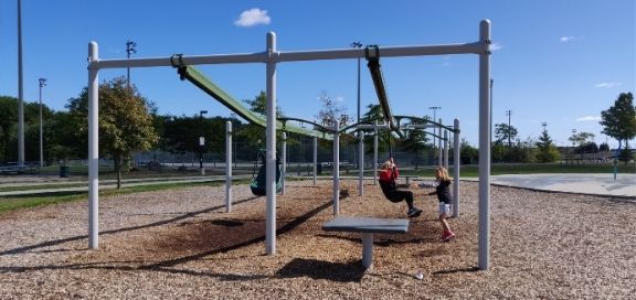 heritage green sports park playground zipline