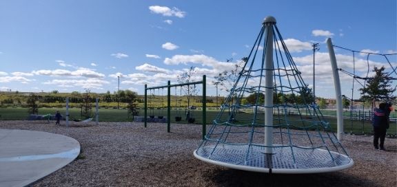 heritage green sports park playground climber