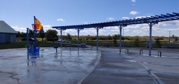 heritage green sports park playground splashpad