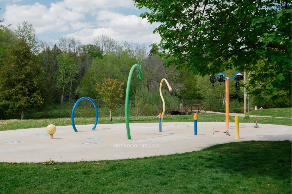 splash pad at churchill park