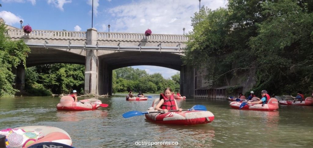 setting sail at river rafting