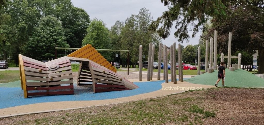 Section of the playground at Riverside Park