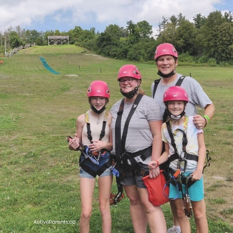 active parents at chicopee zip lining