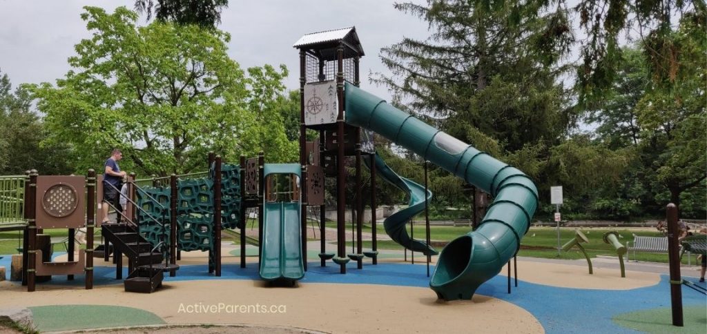 Section of the playground at Riverside Park