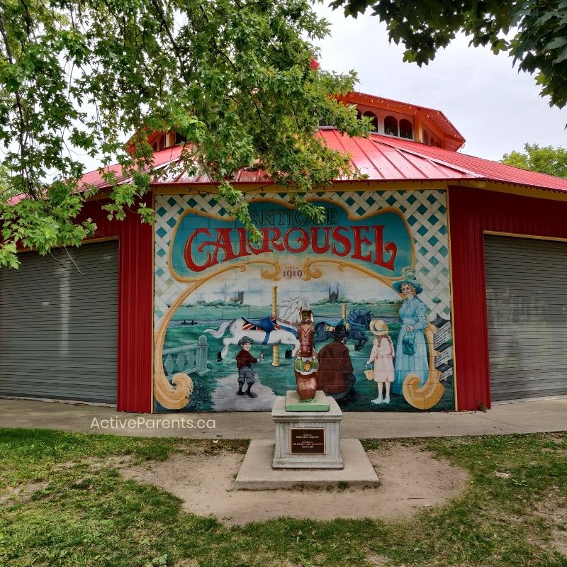 The carousel at Riverside Park