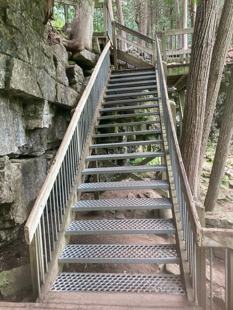 Staircase at Hilton Falls Conservation Area