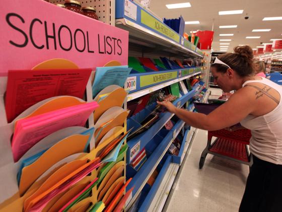 back to school shopping list