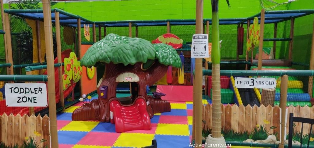 Toddler area at Lil monkeys in Burlington Ontario