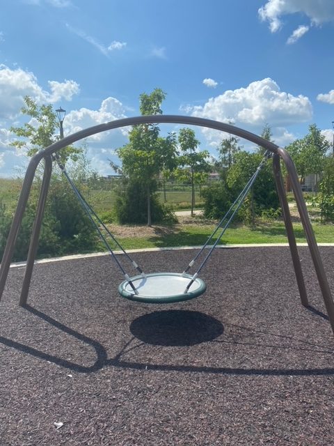 Memorial Park saucer swing