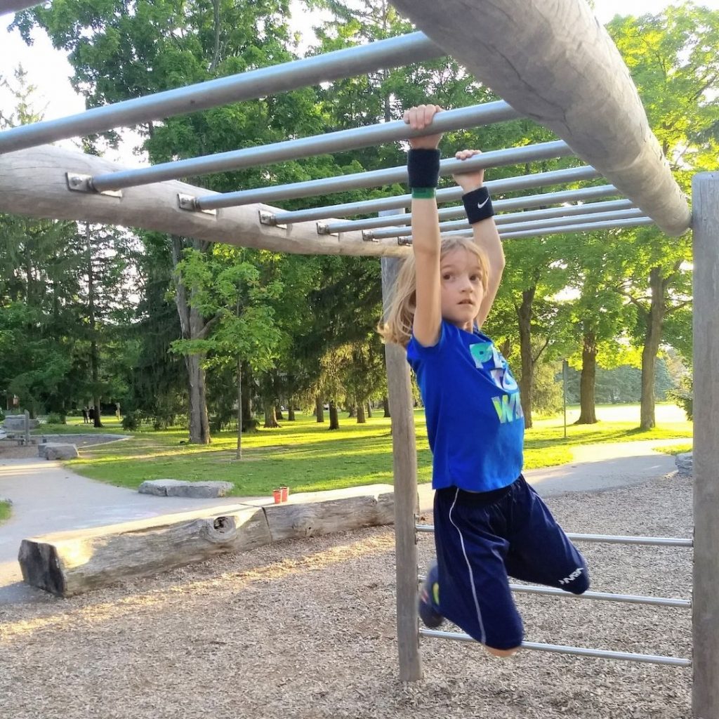 monkey bars at exhibition park in guelph