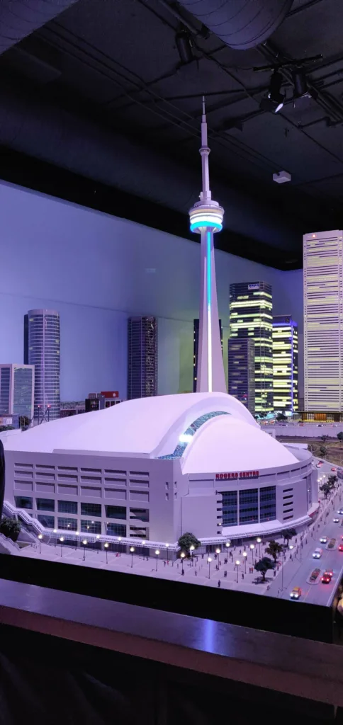 The Rogers Centre and CN Tower at the Little Canada exhibit in Toronto