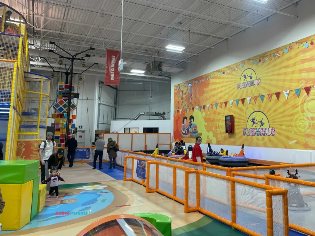 Climbing and Cars at Playcious Oakville