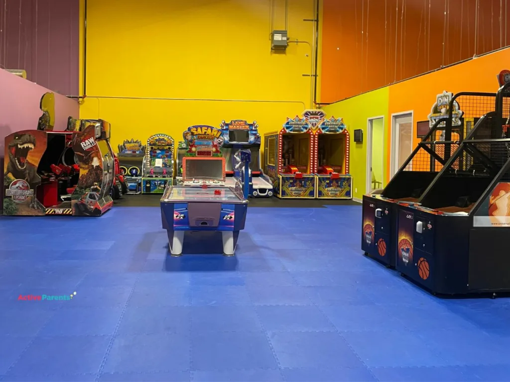 the arcade at Playcious Oakville indoor play centre in oakville