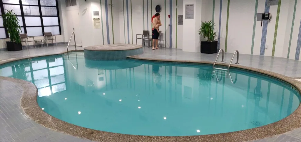 indoor swimming pool at C Hotel in Hamilton
